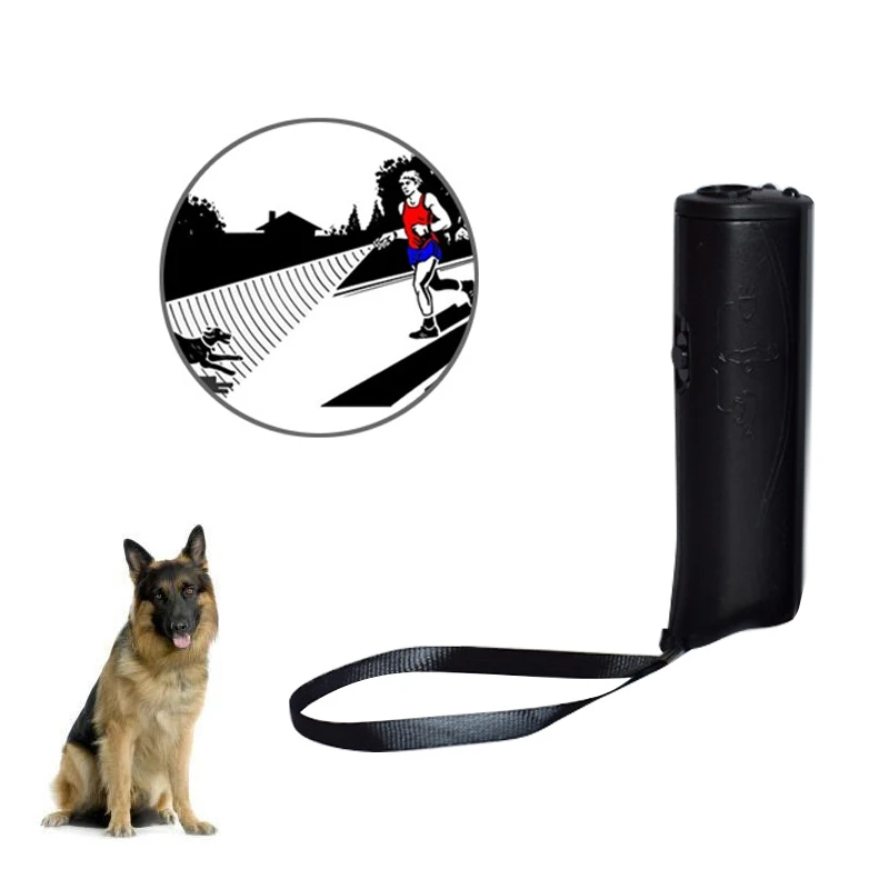 Ultrasonic Dog Chaser LED Flashlight Aggressive Attack Dogs Repeller Multifunction Pets Trainers Pet Trainings Tools Accessories | Дом и сад
