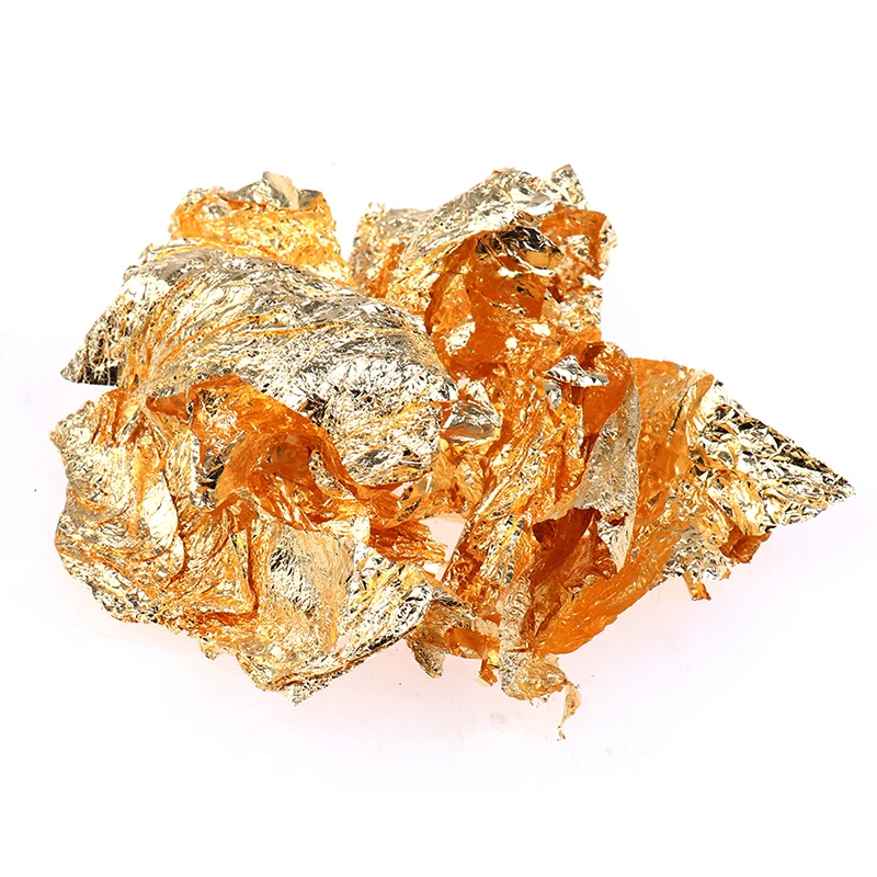 

1PCS 5g 24K Shiny Gold Leaf Flake Luxury Resin Art Decoration Handicrafts Gilding Decoration Jewelry Making Supplies