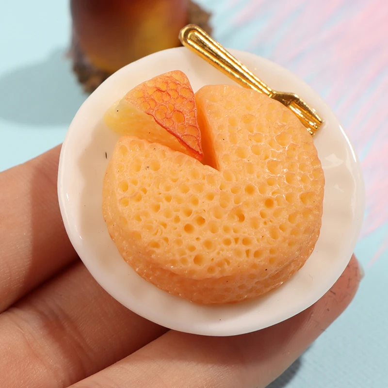 

1:12 Dollhouse Miniature Cheese Cake Model Decorative Craft Toys Accessories