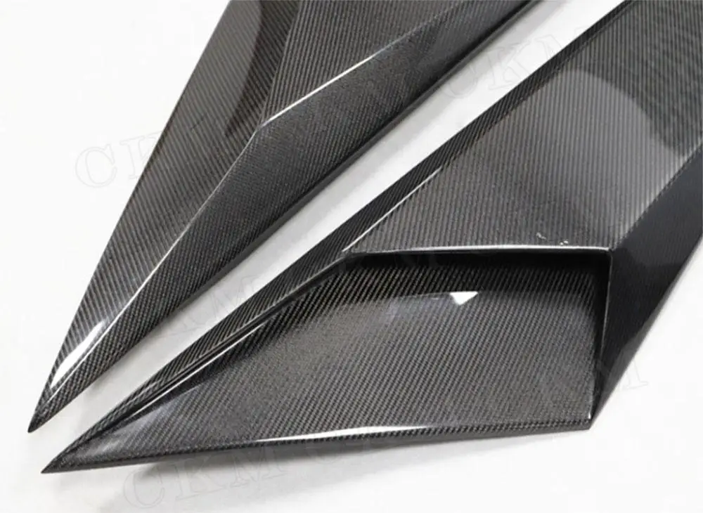 Передние щитки из углеродного волокна для заднего бампера боковых