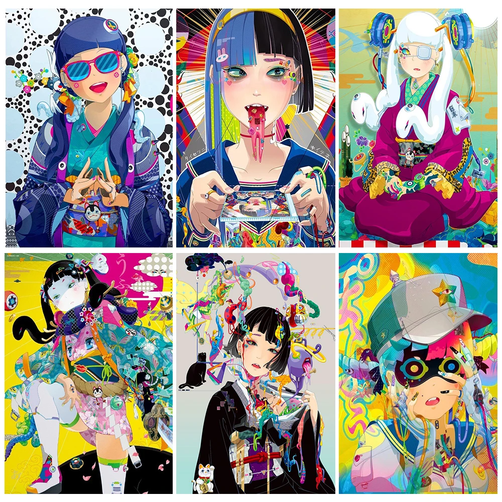 

Full Diamond Painting 5D DIY Art Illustration Girl Cross Stitch Kit Mosaic Inlaid Diamond Embroidery Decorative Painting