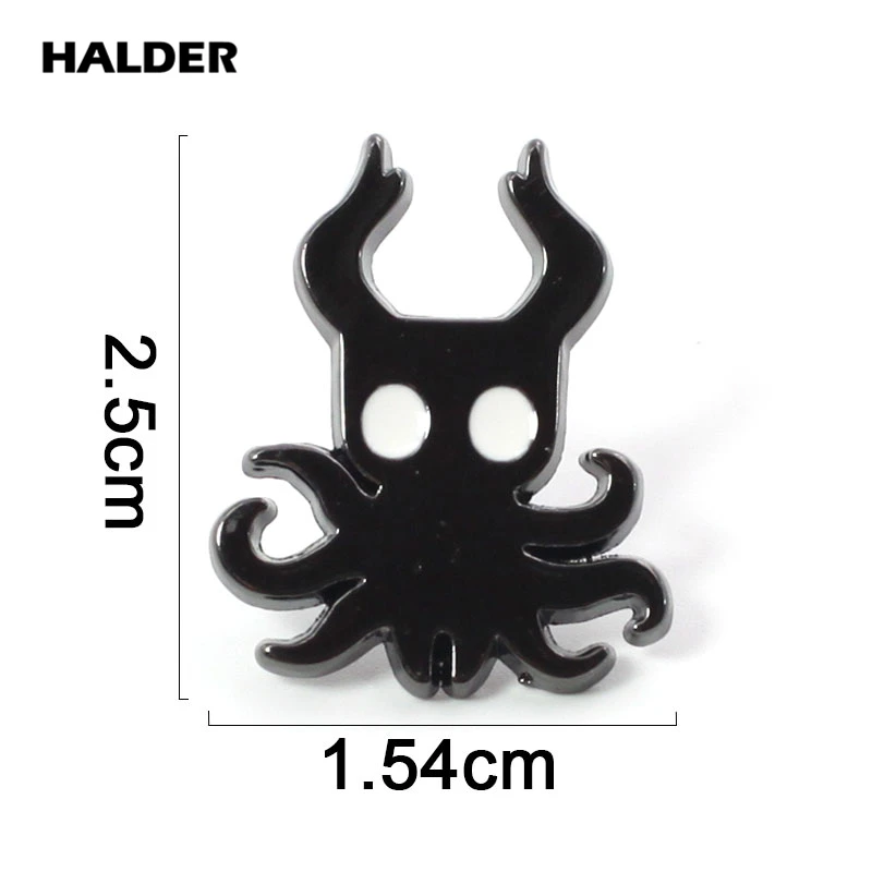 BR0010 HALDER игра полый рыцарь Мультфильм Тени модные украшения тени Броши Булавки нагрудные значки одежда аксессуары украшения подарок - Окраска металла: Shade