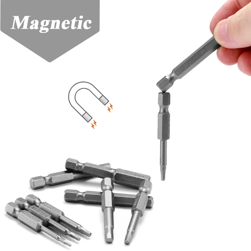

8pc Magnetic Security Bit Set, Hex Triwing Precision Tool Quick Connect Magnetic Screwdriver Bit Kit