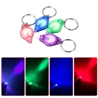 Карманный мини-брелок для ключей, 5 шт., светодиодный фонарик, фонарик, аварийный брелок, светильник ПА для кемпинга, походов, рыбалки