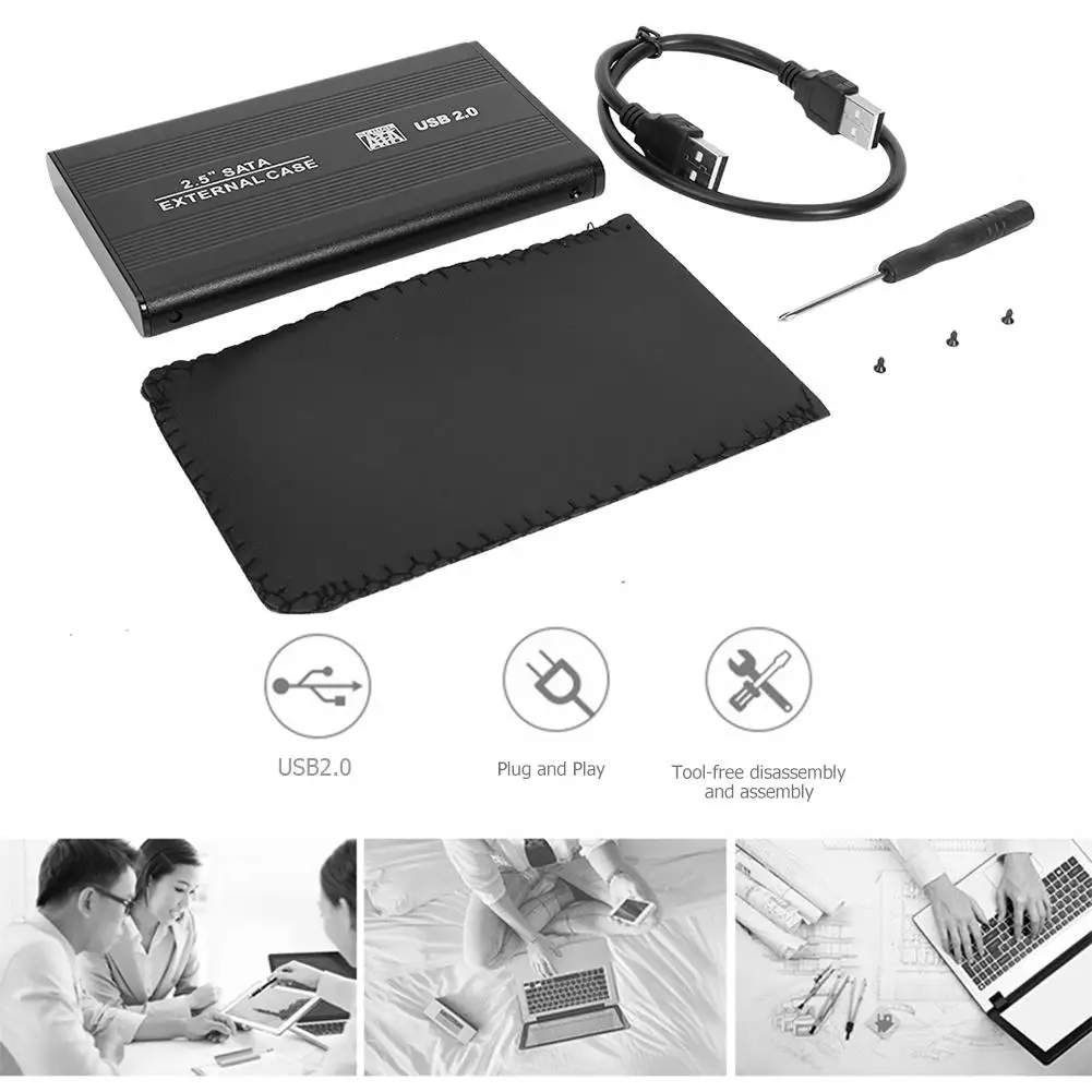 VKTECH 2 5 дюймов HDD чехол USB 3 0 для SATA адаптер внешний жесткий диск корпус мобильный HD