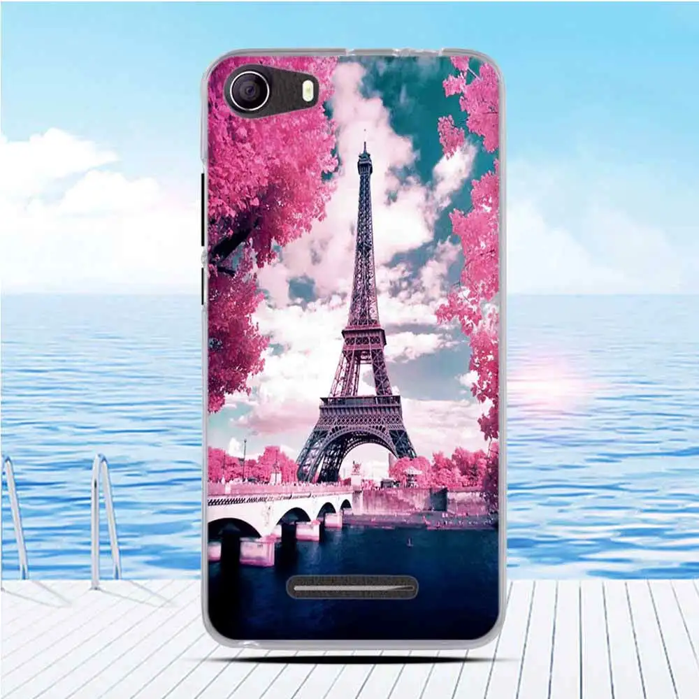 Мягкий Тонкий силиконовый чехол для BQ 5065 женский с цветами Choice BQS - купить по