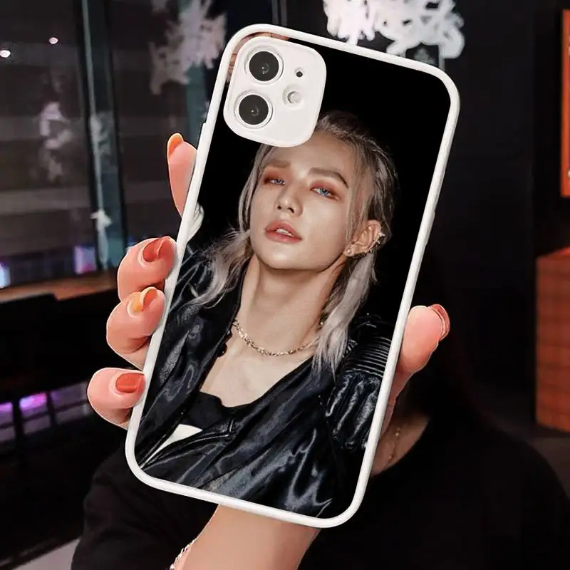 

kids Hwang Hyunjin Phone Case Matte Transparent for iPhone 7 8 11 12 s mini pro X XS XR MAX Plus cover funda