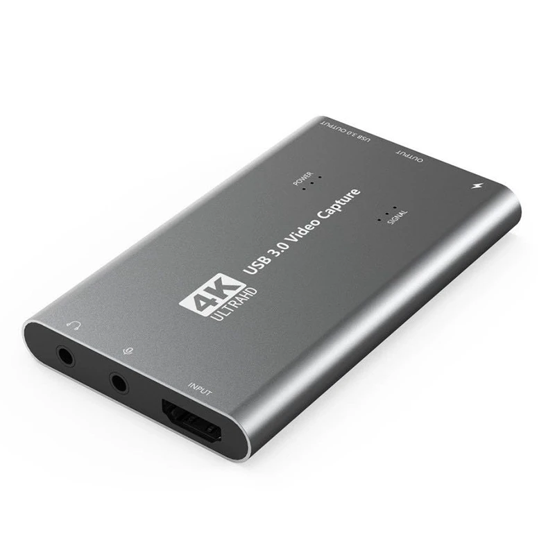 

O Карта видеозахвата портативный HDMI к USB3.0 4K1080P 60 Гц видео конвертер для игры потокового прямого эфира