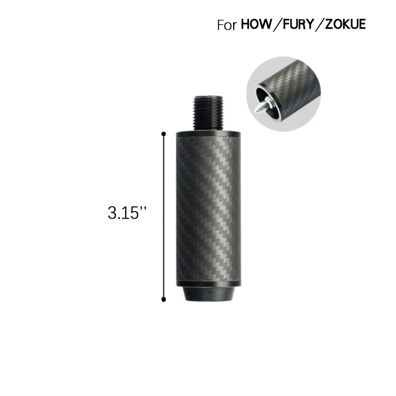 

Extended For Billiard Carbon Fiber Extension How/Zokue/Fury Solid Maple Wood Durable Cue Extension Pool Cue Billiard Accessories