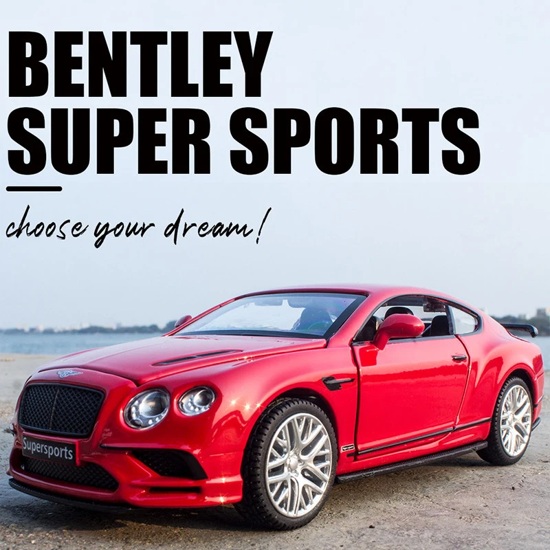 1:32 Континентальный Супер спортивный автомобиль миниатюрная модель автомобиля