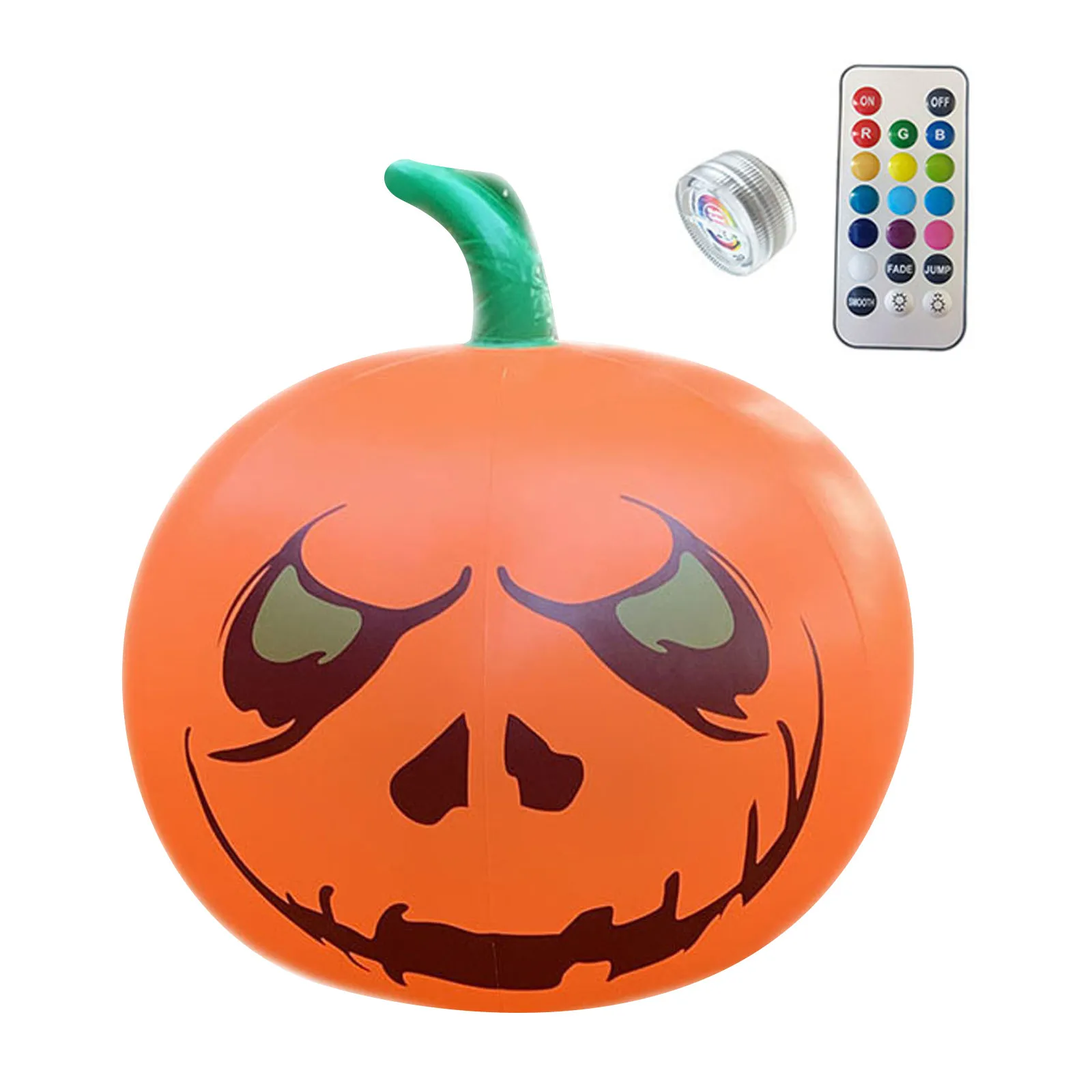 

Home Decor Ornaments Halloween Pumpkin Inflatable 16 Inch Luminous Color Changing Party Decoration Украшение на хэллоуин