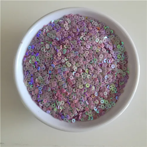 AB purple Пайетки 3 мм круглые плоские свободные блестки для рукоделия одежды платья украшения Швейные аксессуары для одежды Lentejuelas Para Coser - Цвет: AB purple