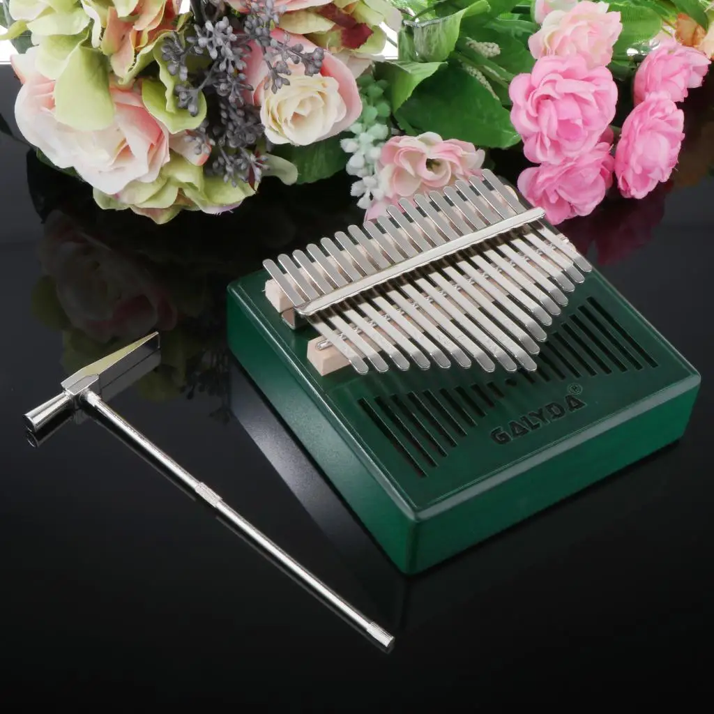 Kalimba 17 клавиш большой палец пианино красное дерево Mbira подарок с сумкой