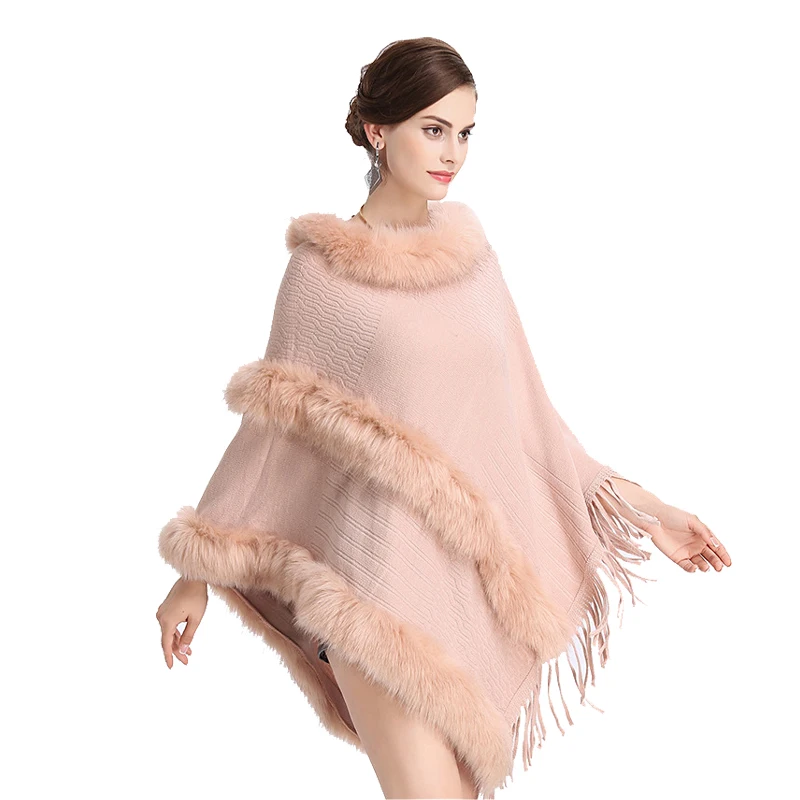 Осенне зимняя новая кашемировая шаль с круглым воротником и кисточками| |