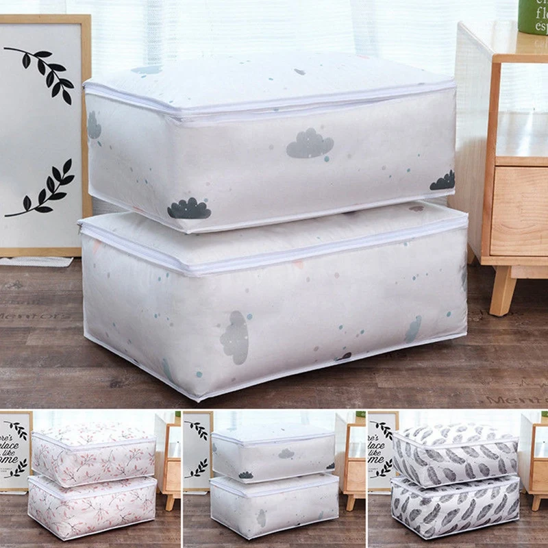 

2Pcs Foldable Clothes Blanket Closet Sweater Organizer Box with 2Pcs Storage Bin Closet Toy Box Container Organizer