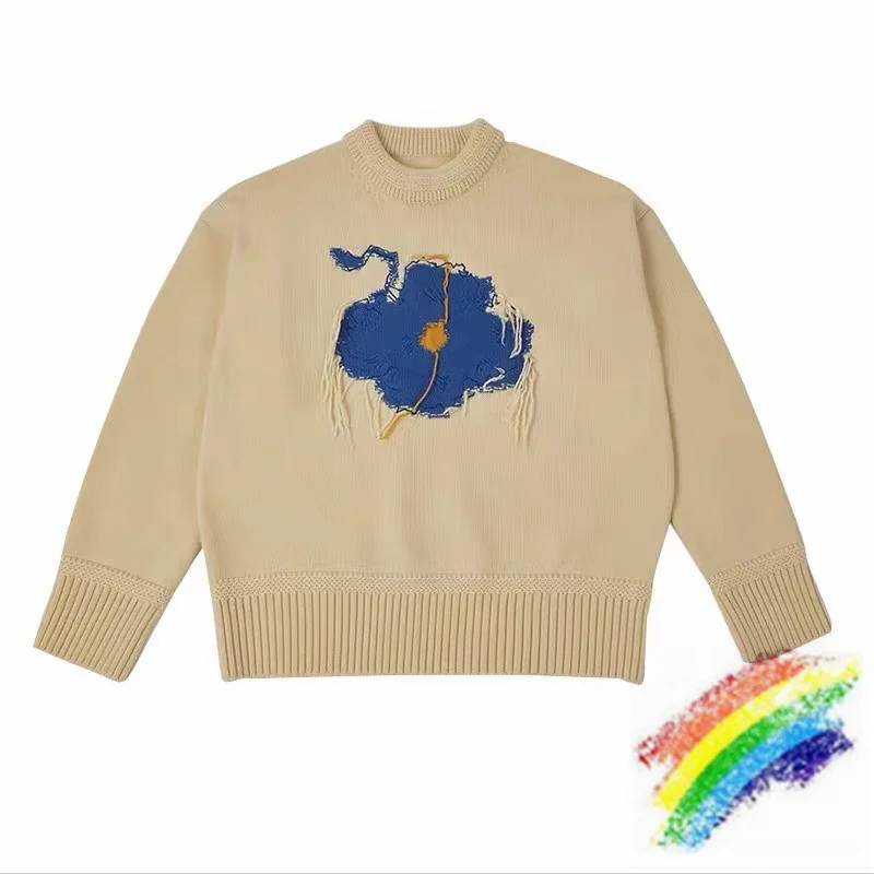 

Adererror Sweater Men Women 1:1 High-Quality Blue graffiti embroidery woolen Ader Error Hoodie Sweatshirts