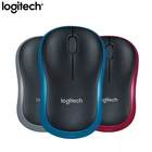 Мышь Logitech m185 Беспроводная симметричного дизайна с usb-приемником для офиса и игр