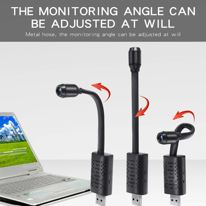 1200 Mega CMOS Mini Camera 360° Rotating USB Wireless WiFi Mini Home V380 Pro Real-time Surveillance Camera/720P Loop Recording