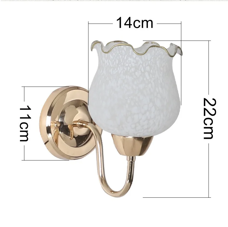 

Modern style wall lamp study simple LED stair corridor balcony bedside lamp glass wall lamp