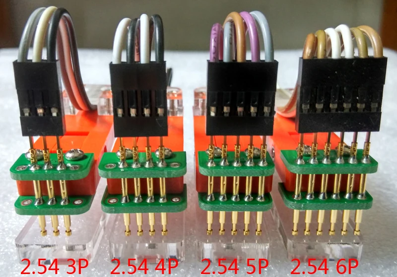 

Testing Jig PCB Clamp Fixture Jig Probe Download Program Burn 2.54mm 2.0mm 1.27mm (Single Row,wire 30cm)