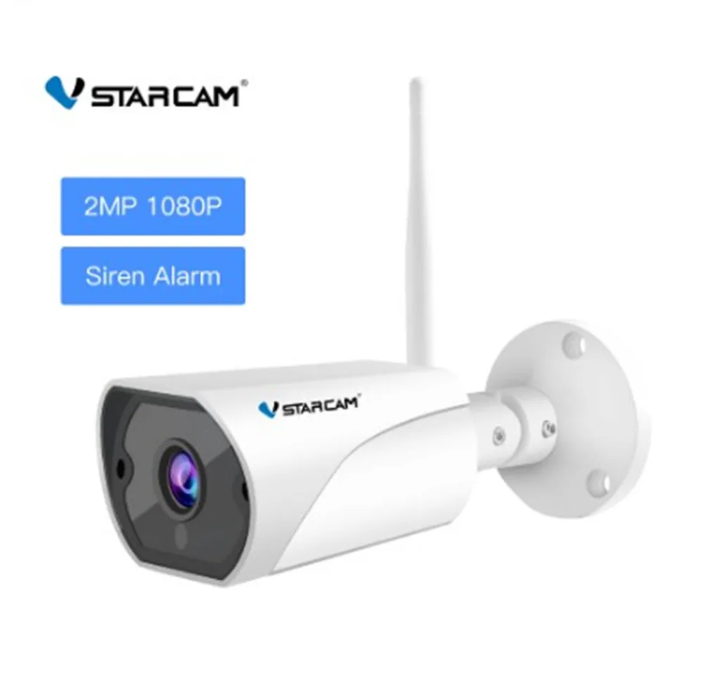 

Vstarcam C13S 3MP 1296P Outdoor Water-proof IP Bullet Camera Siren Alarm Security CCTV Monitor