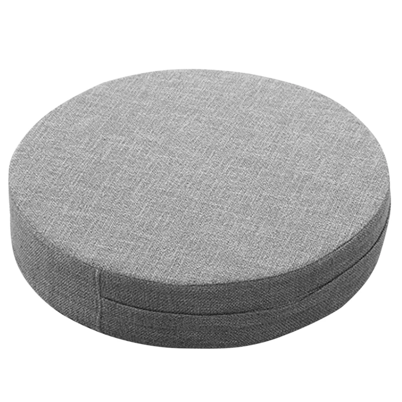 

Linen Cushion Floor Washable Round Living Room Bedroom Tatami Tea Table Cushion 40Cm Long Sofa Cushion (Gray)