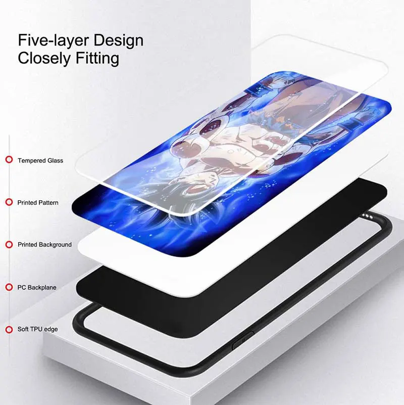 

One Piece Monkey D Luffy Tempered Glass Case Coque For Samsung Galaxy A10 A20 A30 A40 A50 A70 A51 A71 A31 A41 M21 M31 M51 Cover