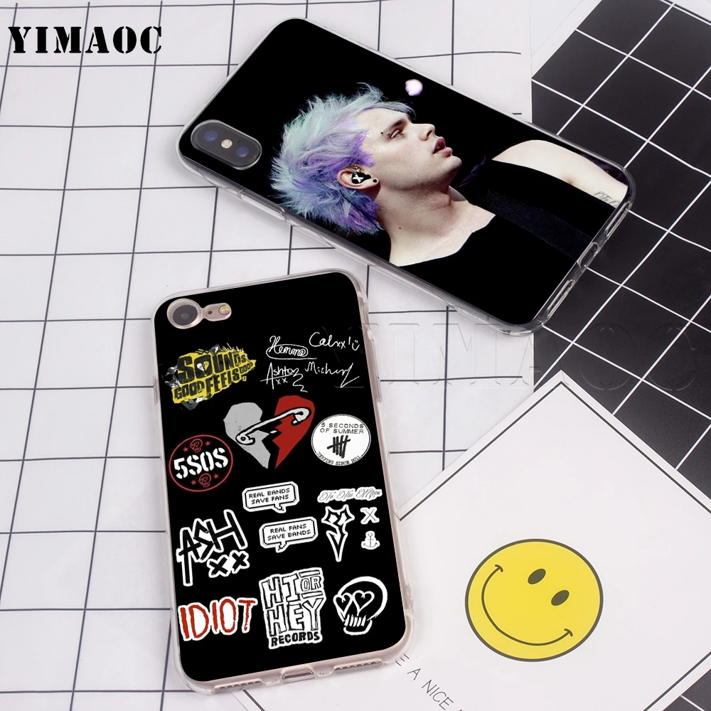 YIMAOC 5sos 5 секунд лета Мягкий силиконовый чехол для iPhone 11 Pro XS Max XR X 8 7 6 6S Plus 5s se |
