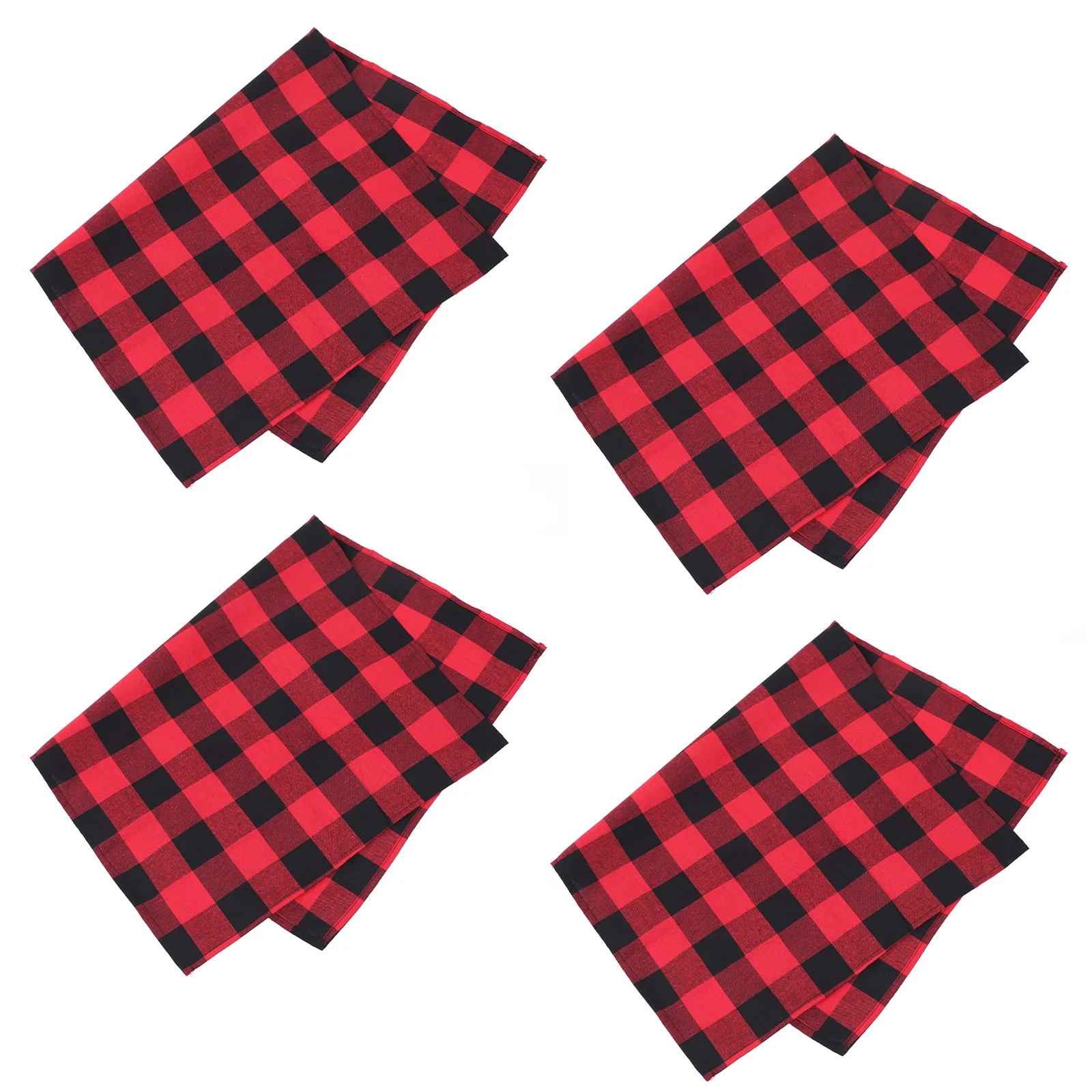 

4pcs Kitchen Washing Cloths Dish Washing Cloths for Home Restaurant (Red)