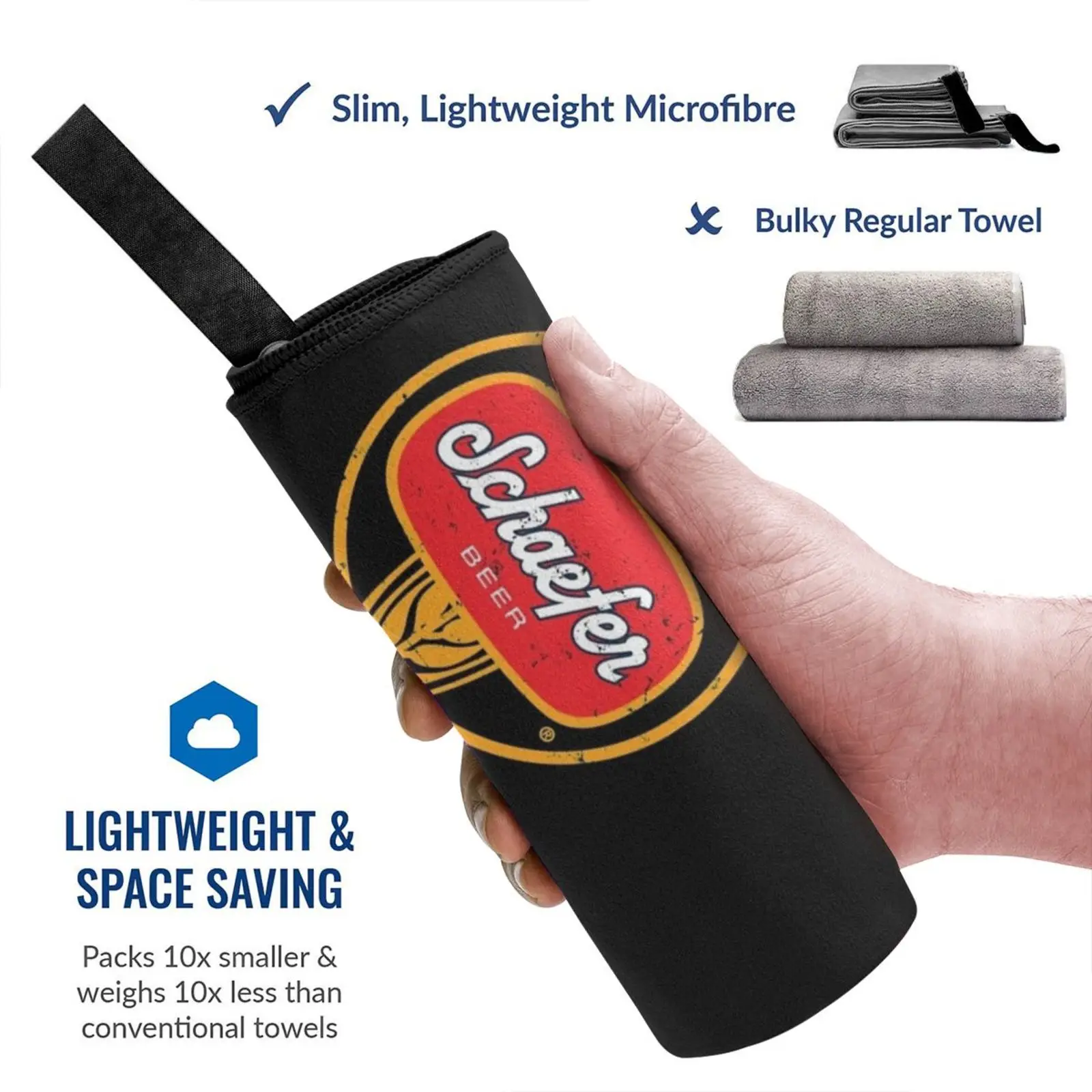 Быстросохнущее полотенце Schaefer для мужчин и женщин Спортивная портативная ванна