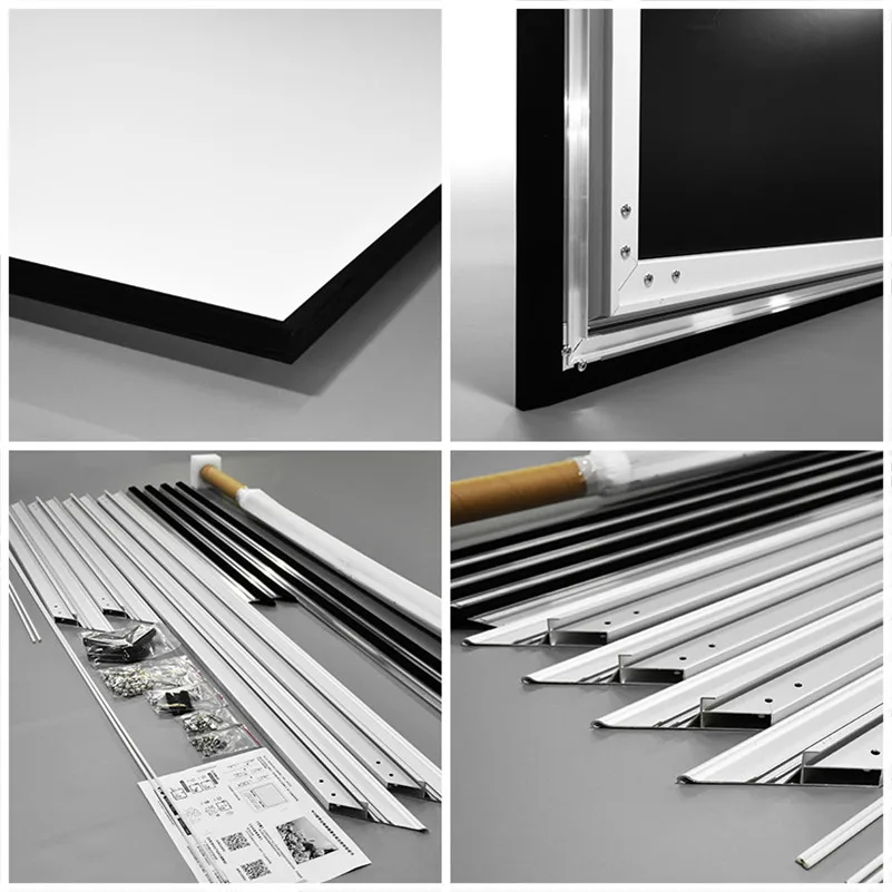 Лучшее качество 120 дюймовый домашний кинотеатр фиксированная рамка белый экран