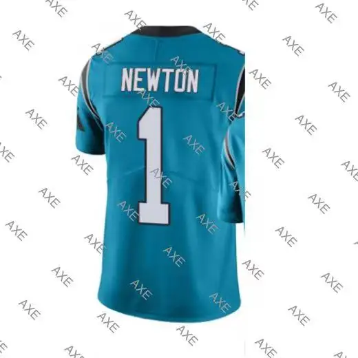 

Embroidery Letters American Football Jersey Carolina Cam Newton White Blue Black Men's Limited Jersey