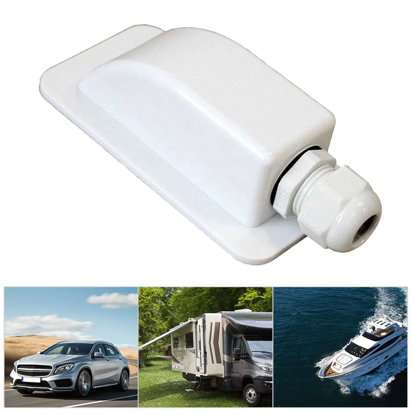 

Waterproof ABS Junction Box Double Roof Cable Entry Gland For RV Solar Panel Motorhomes Campervans Caravans Boats High Quality