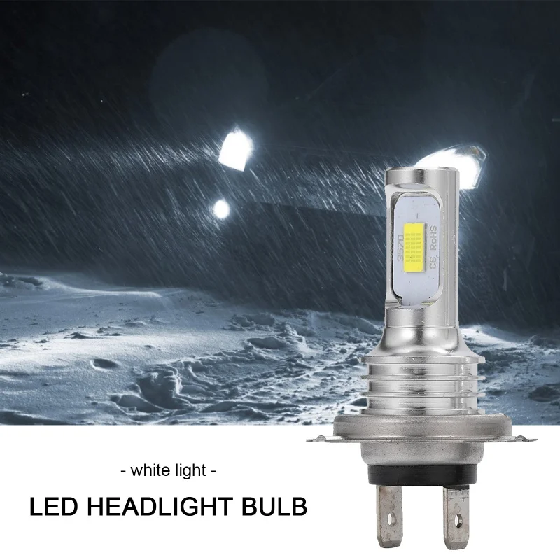 

2pcs H7 LED Headlight Bulb Beam Kit DC 12 24V 80W High Power LED Car Fog Light Headlamp Auto Headlight Bulbs White Blue 12000LM
