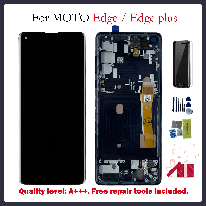 

Original For Motorola Moto Edge Plus XT2061-3 LCD Display Touch Screen Digitizer Assembly For Moto Edge XT2063-3 LCD Screen