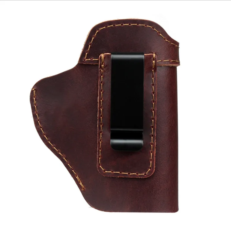 Кожаная кобура IWB для скрытого ношения пистолета Glock 17 19 26 43 Sig Sauer P220 P226 P229 P250 Ruger