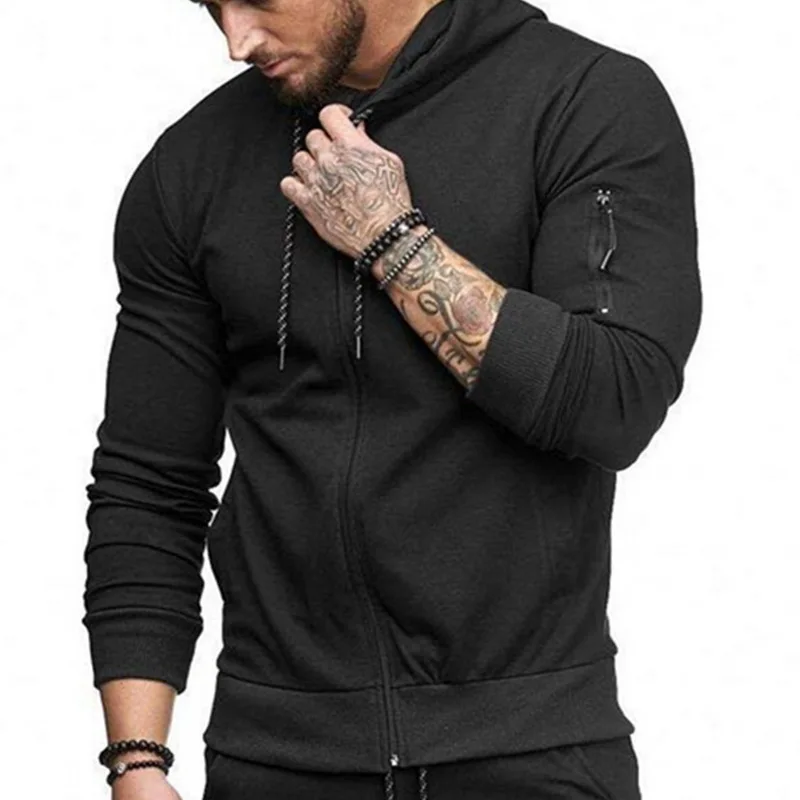 CYSINCOS 2019 Men Fashion Long Sleeve Hoodies+Pants Set Male Tracksuit Sport Suit Gyms Casual Sportswear Joggers Suits | Мужская одежда