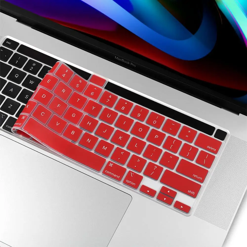 Для Macbook newest pro 13 16 дюймов touch bar 2020 2019 A2251 A2289 A2141 английская клавиатура с прозрачной