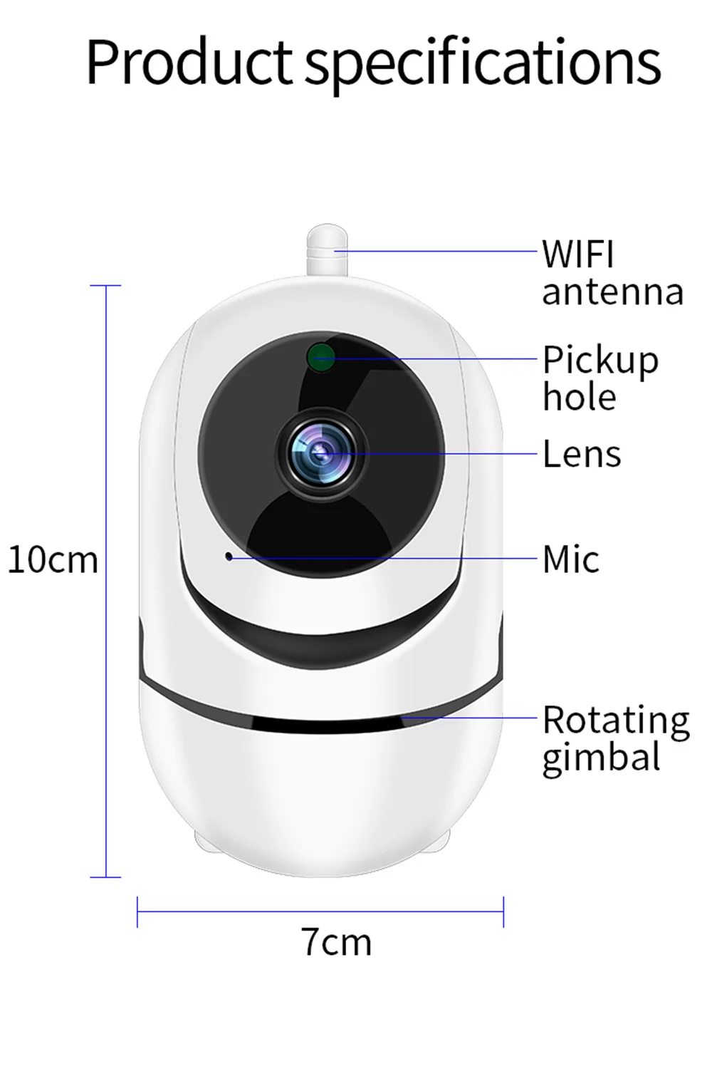 IP камера Wifi 1080P HD беспроводная домашняя камера безопасности SD карта Облачное хранилище двухстороннее аудио ИК Ночное Видение мини CCTV видеонаблюдение