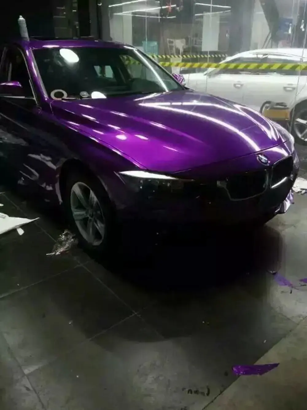 Фиолетовый глянцевые конфеты металлик винил для автомобиля не образующая