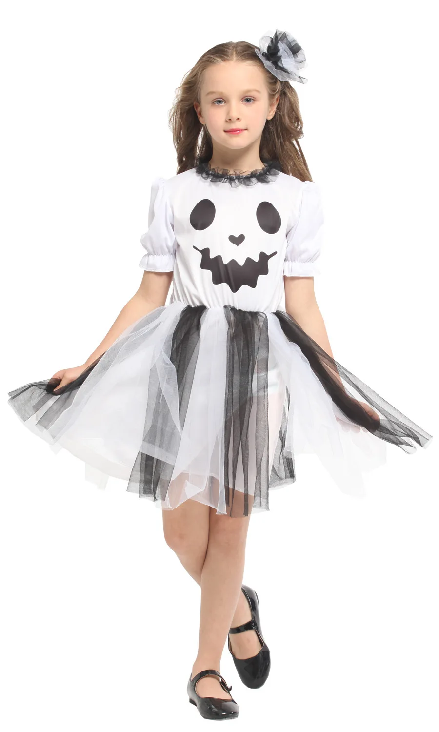 Children Halloween Costume Ghost Colplay Dress Kid Girl TUTU Child Carnival Party Cosplay Fancy Witch | Тематическая одежда и