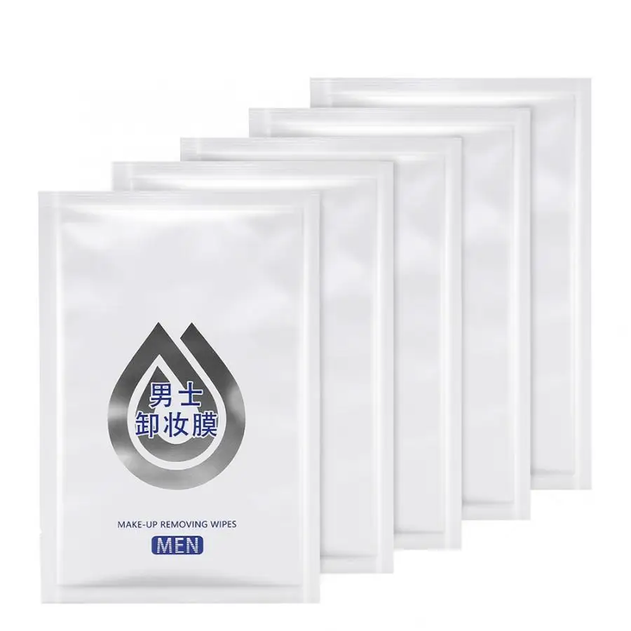 5 шт. мужские салфетки для снятия макияжа влажные хлопковые лица Очищающий