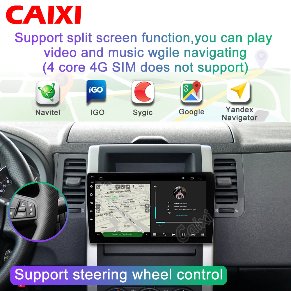 Мультимедийная магнитола CAIXI мультимедийная стерео-система на Android 7/9/10 дюймов с