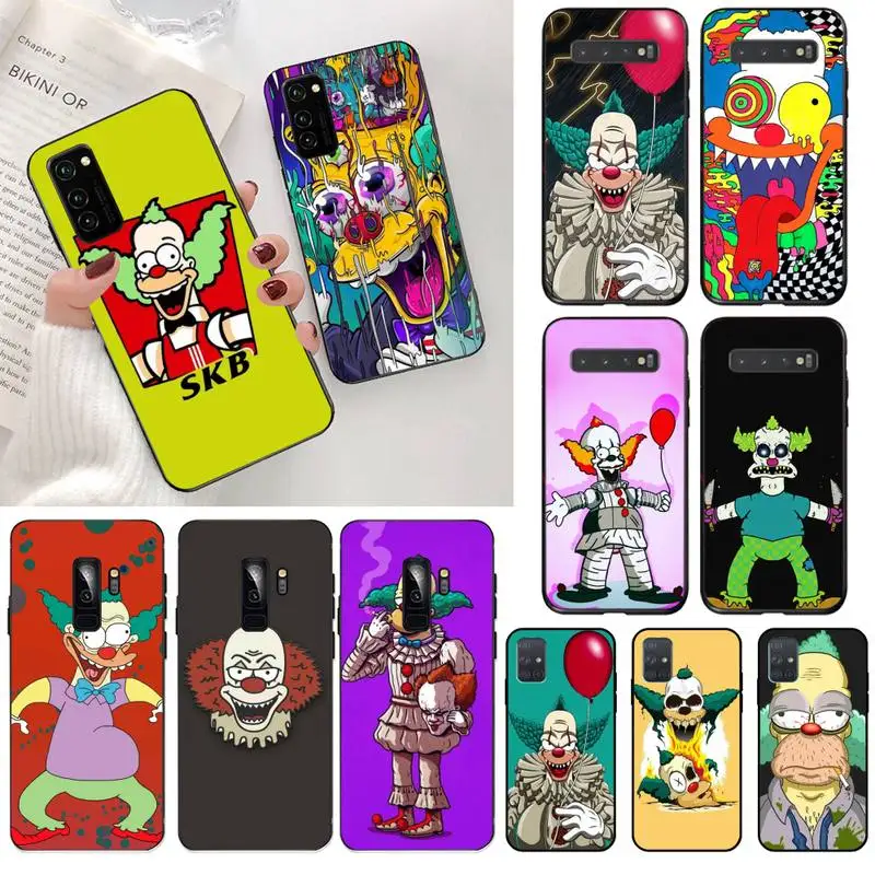 Мягкий чехол CUTEWANAN KRUSTY с изображением клоуна на заказ для Samsung S20 plus Ultra S6 S7 edge S8 S9 S10