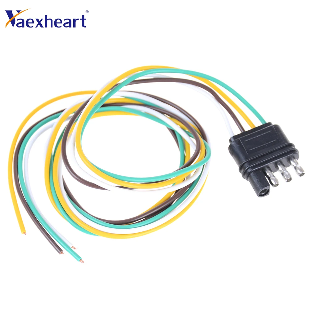 4-контактный штекер 3 фута для прицепа светильник длинитель жгута проводов 18 AWG