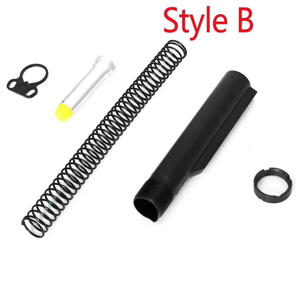 

Tactical AR15 Latch Mil-spec Buffer Extension Tube Rod Assembly Kit Combo Cylinder Rod End Plate Spring Nut VI11066