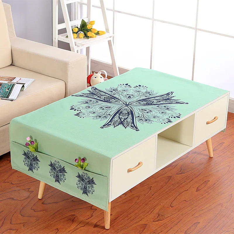 Чайная скатерть с забавными рисунками чехол для маленькой скатерти боковыми