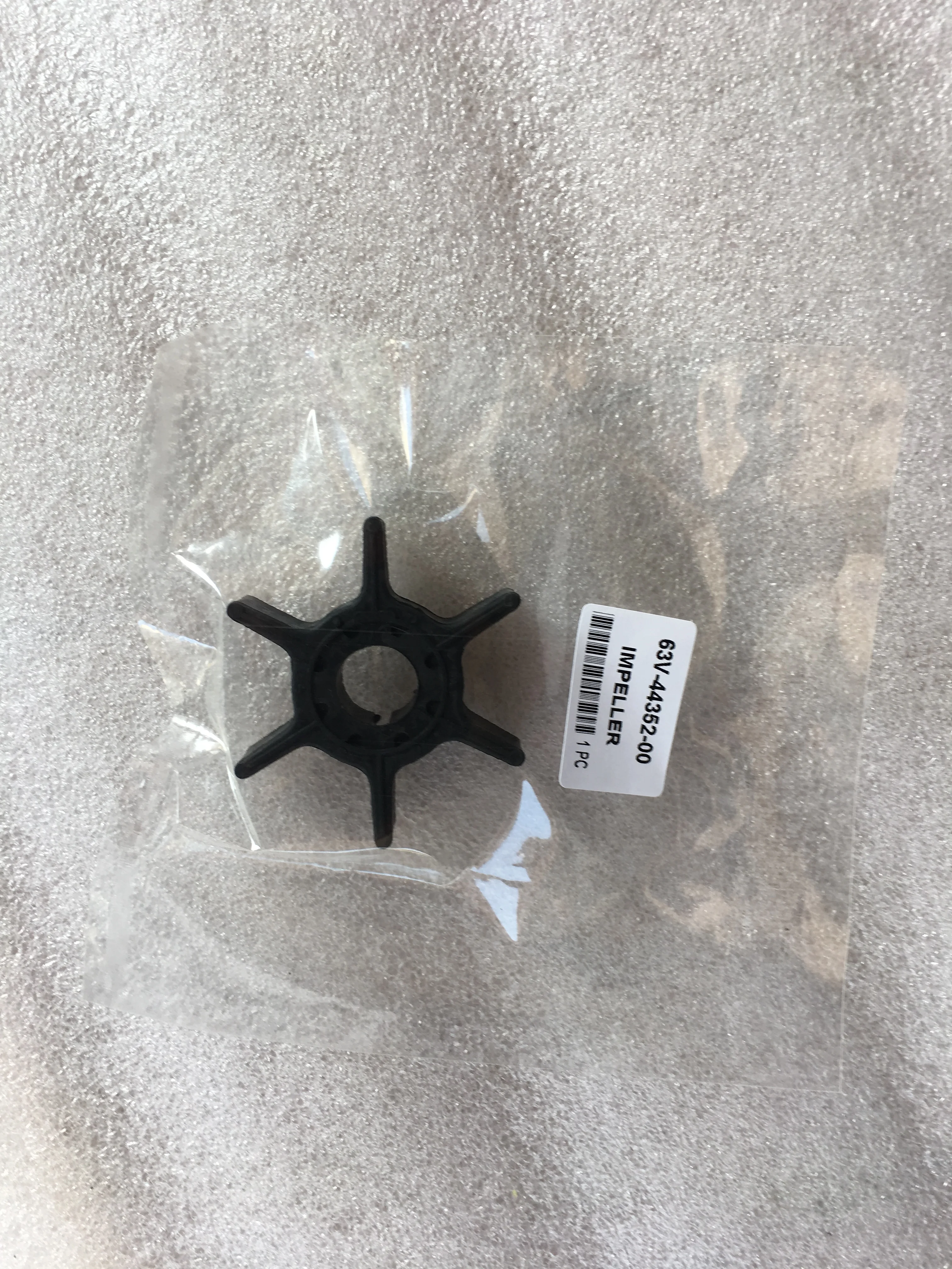 

Крыльчатка водяного насоса 63V-44352-00 для Yamaha Parsun Powertec 2 Stroke 9.9HP 15HP, запчасти для подвесного двигателя, запчасти для лодок