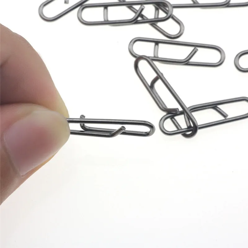 

50pcs fast pin connector hanging ring fake bait stainless steel fishing cyclone accessories