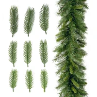 13 to 4cm green artificial pine branch fake plant christmas wreath foral garland making material christmas decorations for home